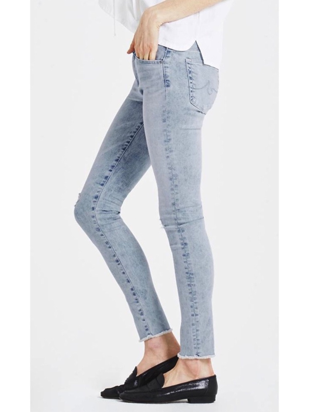 AG ADRIANO GOLDSCHMIED NWT LEGGING ANKLE SKINNY CHARMING JEAN. SIZE 28 - Picture 2 of 15